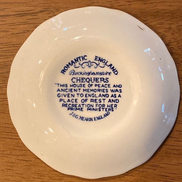 Meakin Chequers 4” Trinket Dish - Picture 2 of 2